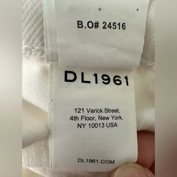 DL1961 Hepburn High Waist Raw Hem Wide Leg Jeans Size 30 - Picture 13 of 13